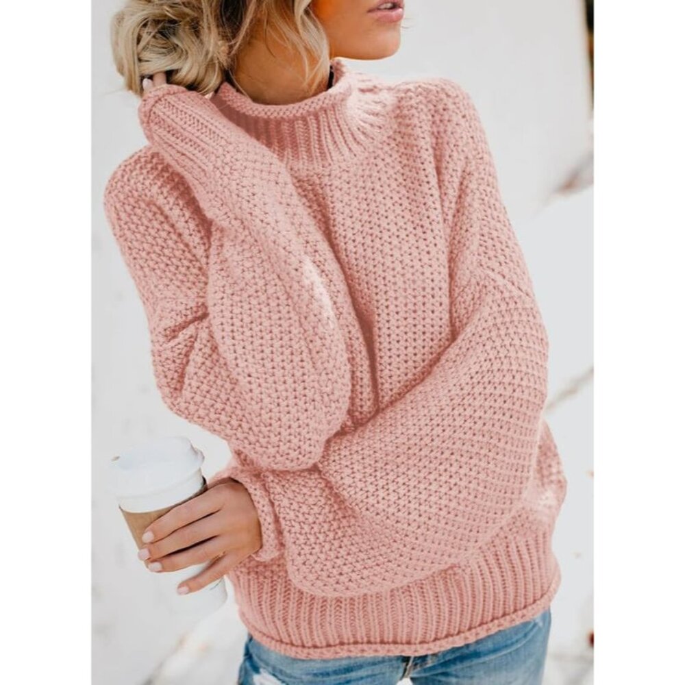 Womens 2025 Winter Fall Solid Turtleneck High Nec… - image 2